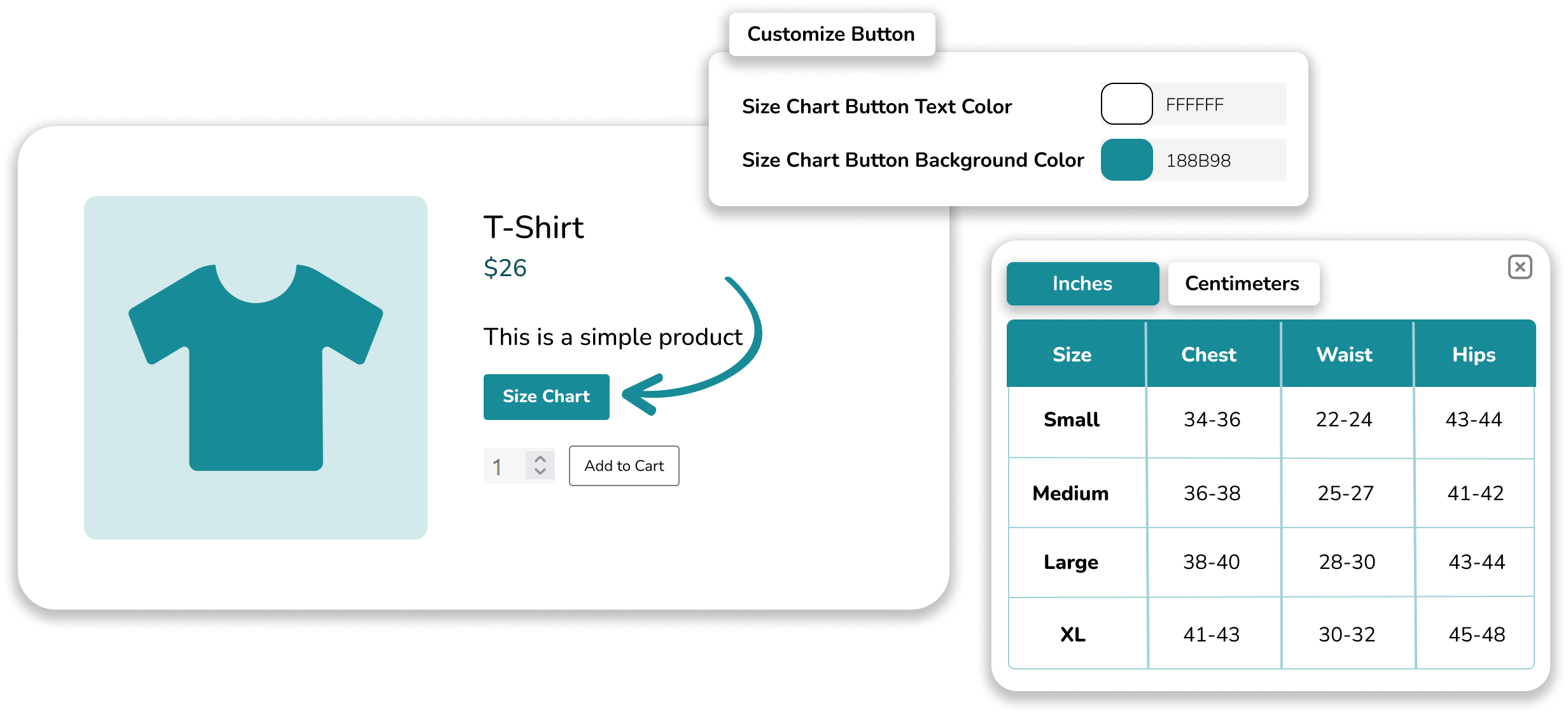 Custom Size Charts - WooCommerce Marketplace