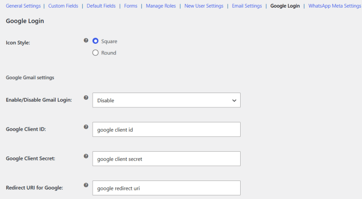Google Login