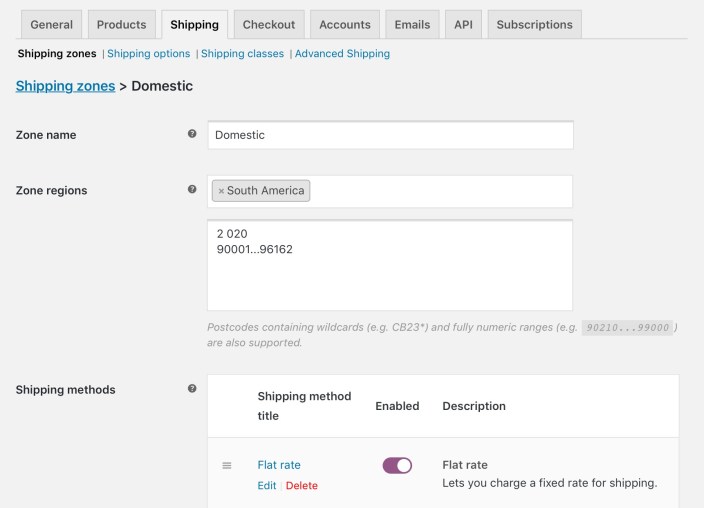 Setting WooCommerce Shipping zones by postcodes 2 Understanding the process of setting WooCommerce Shipping Zones by postal codes