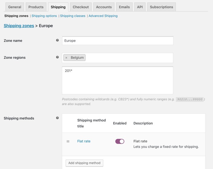Setting WooCommerce Shipping zones by postcodes 5 Understanding the process of setting WooCommerce Shipping Zones by postal codes