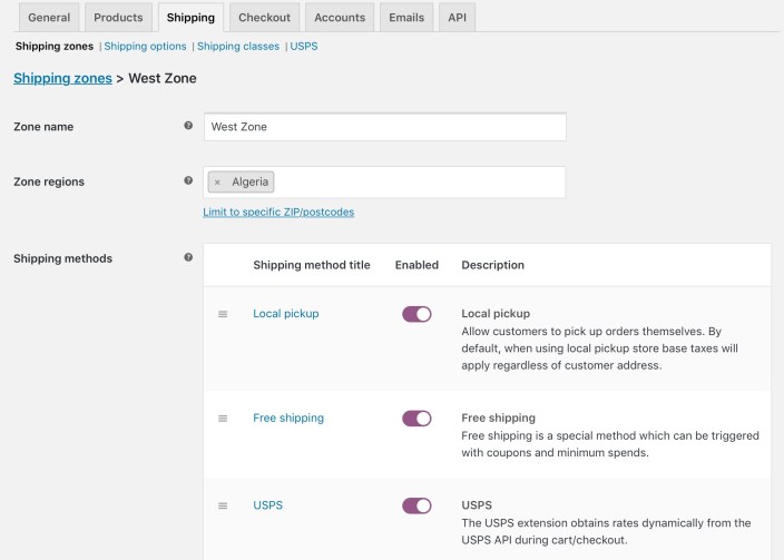 Custom Delivery Settings with WooCommerce USPS Shipping Method 2 Custom Delivery Settings with WooCommerce USPS Shipping Method - Tyche Softwares Documentation