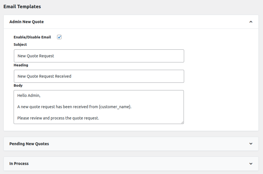 Personalize Email Notifications