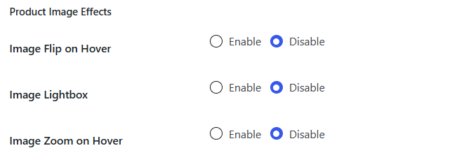 Product Image Effects