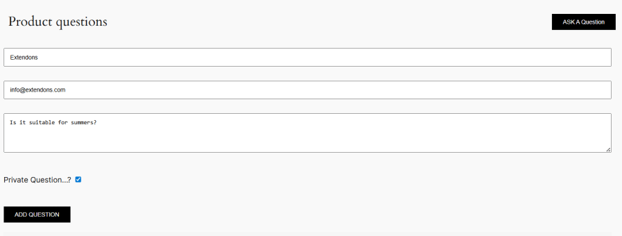 Public and Private Questions