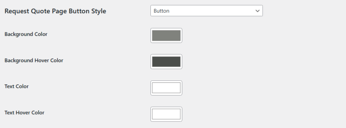 Request Quote Page Button Style