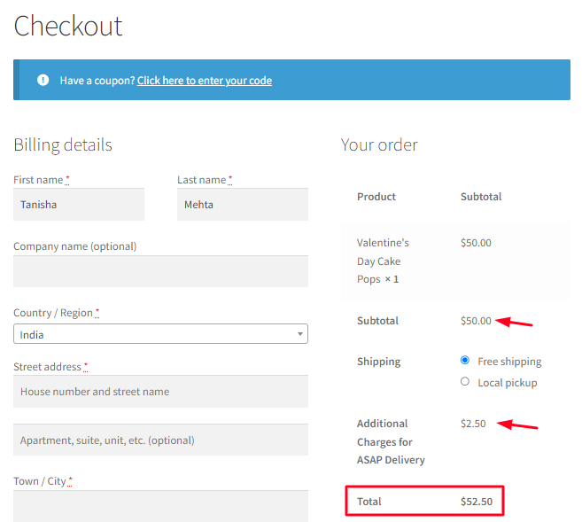 How can I create Additional Charges for the 'As Soon As Possible' timeslot option? 14 How can I create Additional Charges for the 'As Soon As Possible' timeslot option? - Tyche Softwares Documentation
