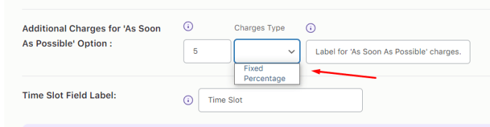 How can I create Additional Charges for the 'As Soon As Possible' timeslot option? 6 How can I create Additional Charges for the 'As Soon As Possible' timeslot option? - Tyche Softwares Documentation