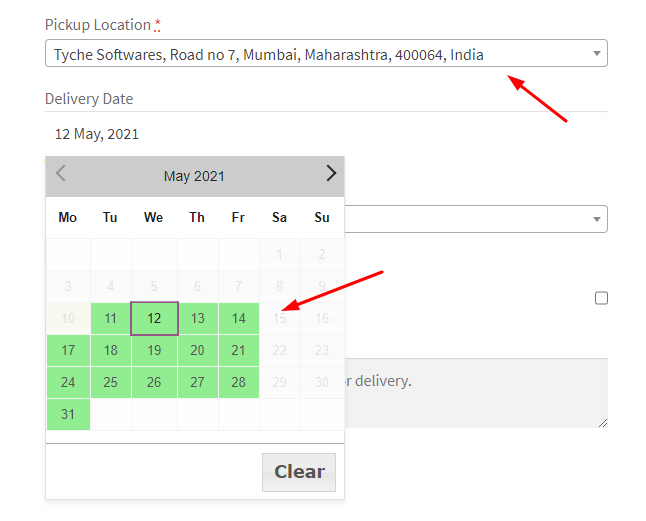 Custom Delivery Settings by Pickup Locations & Product Category 7 Custom Delivery Settings by Pickup Locations & Product Category - Tyche Softwares Documentation