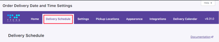 How do I create a delivery schedule based on Pickup Locations? 1 How do I create a delivery schedule based on Pickup Locations? - Tyche Softwares Documentation