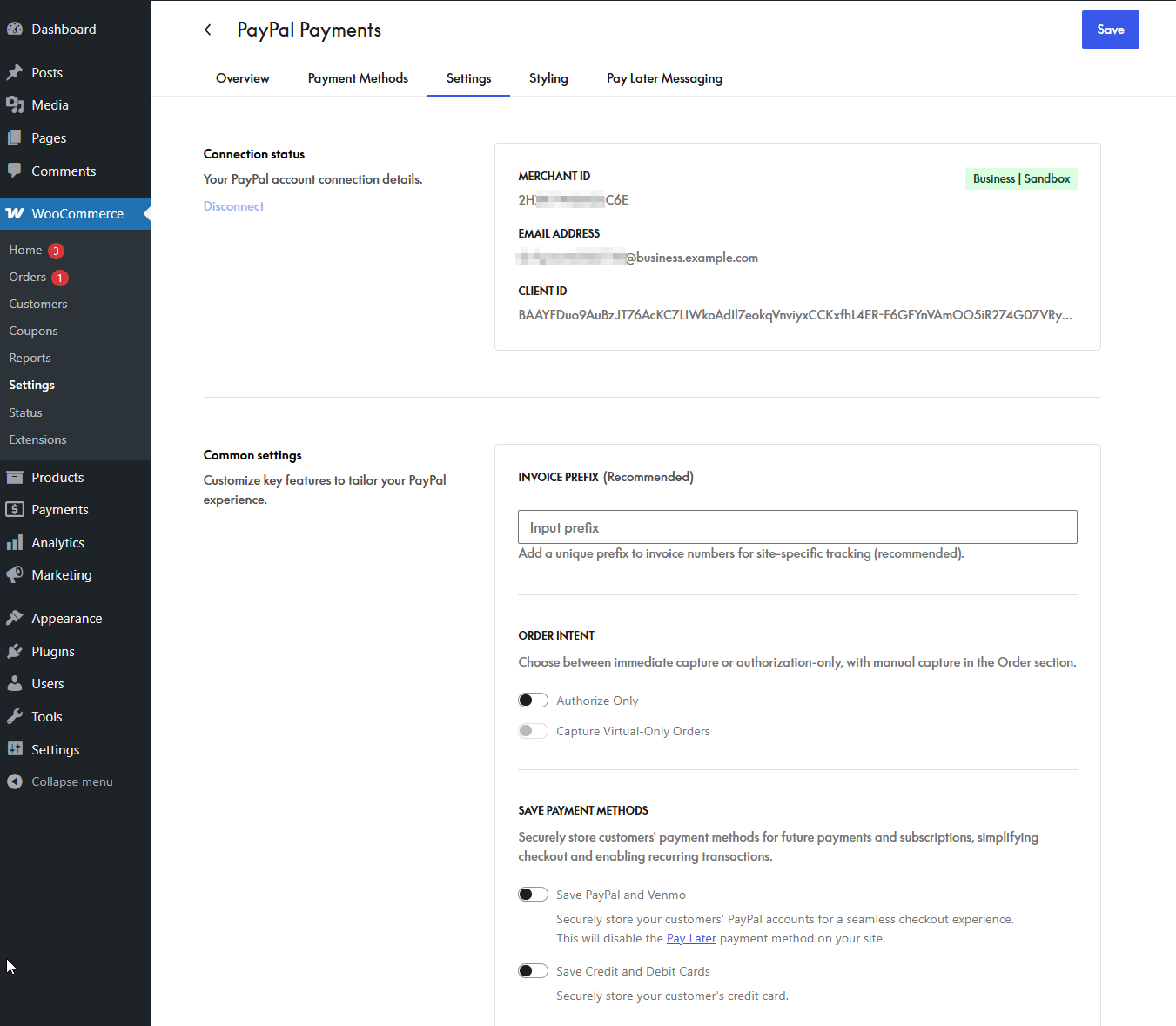 PayPal Payments: Startup Guide Documentation - WooCommerce