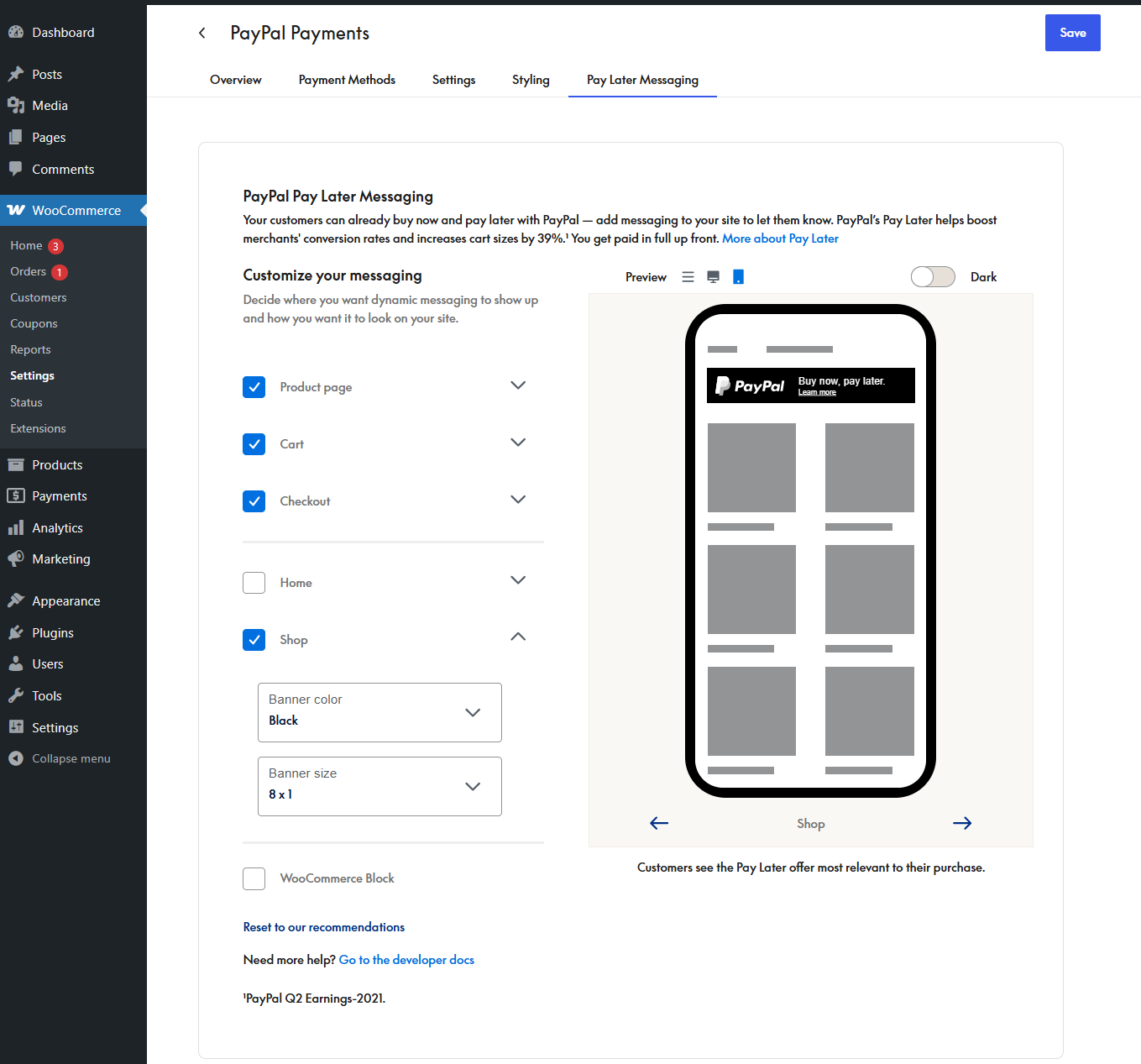 PayPal Payments: Startup Guide Documentation - WooCommerce