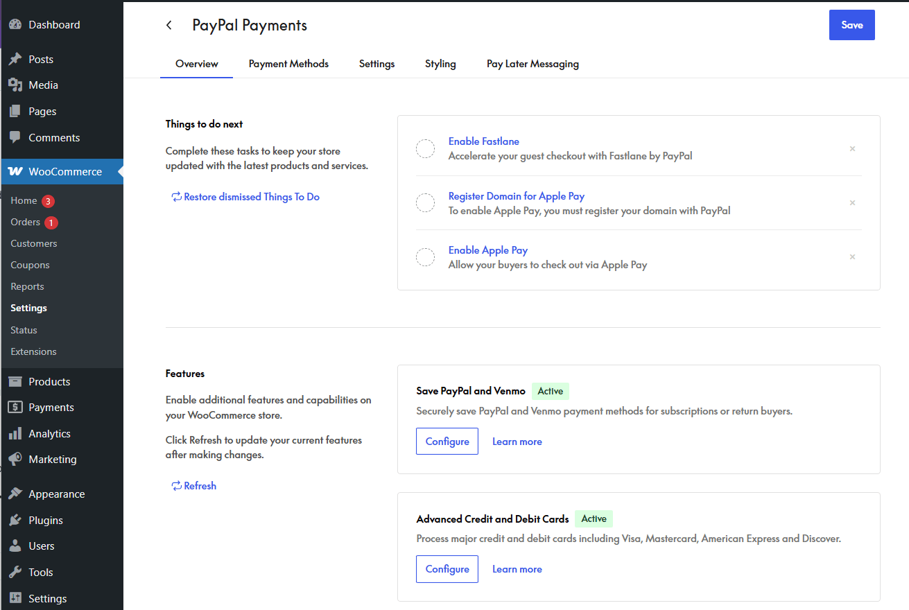 PayPal Payments: Startup Guide Documentation - WooCommerce