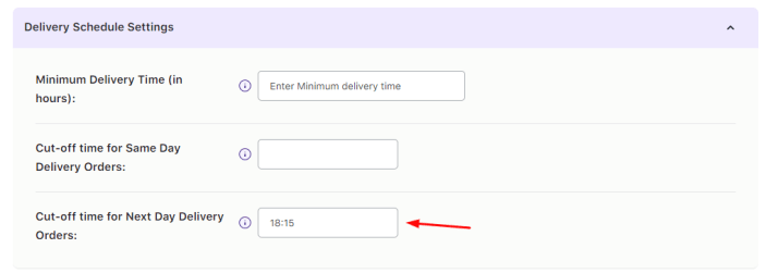 How do I set up Same Day and Next day deliveries? 11 How do I set up Same Day and Next day deliveries? - Tyche Softwares Documentation