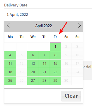 How do I create a custom delivery schedule with default WooCommerce Shipping Classes? 5 How do I create a custom delivery schedule with default WooCommerce Shipping Classes? - Tyche Softwares Documentation