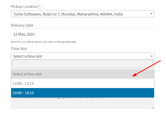 Custom Delivery Settings by Pickup Locations & Product Category 8 Custom Delivery Settings by Pickup Locations & Product Category - Tyche Softwares Documentation