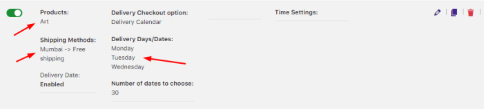 How do I create a delivery schedule based on Products & Shipping Methods? 31 How do I create a delivery schedule based on Products & Shipping Methods? - Tyche Softwares Documentation