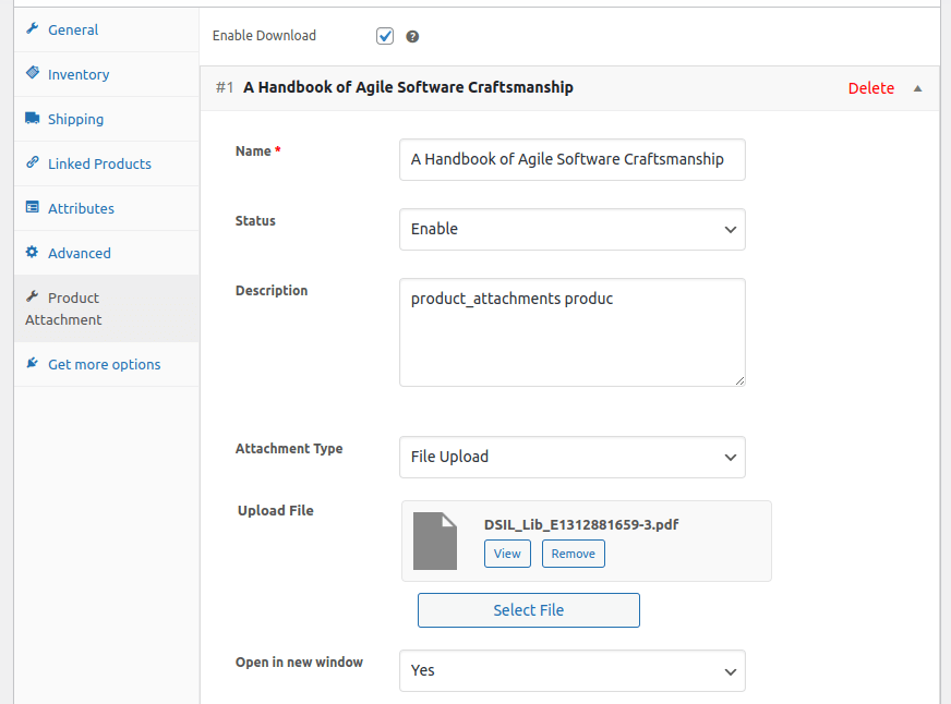 Add Product Attachments on Product Level