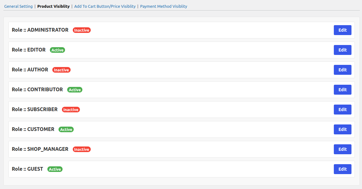 Hide Product Visibility by User Role for WooCommerce
