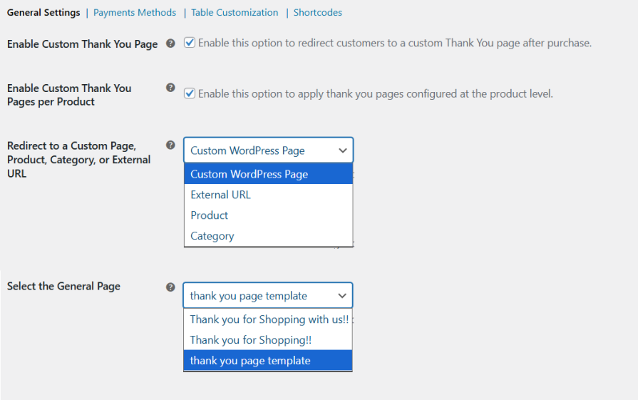 Set a Global Thank You Page for Your Store