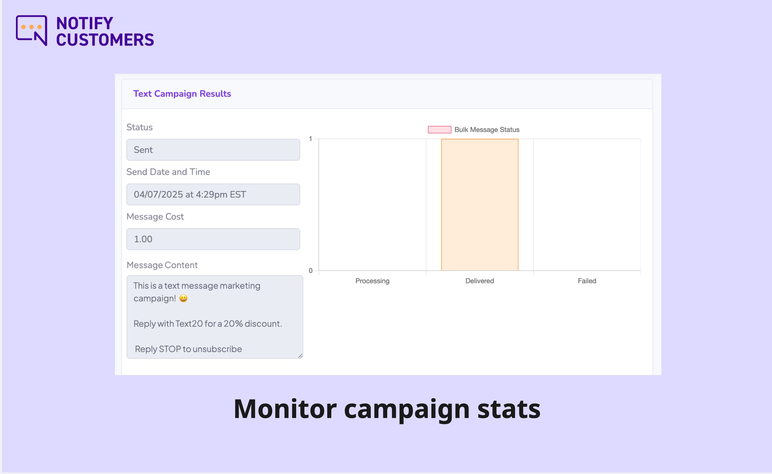 Notchify WooCommerce SMS marketing app for texts - Notify Customers