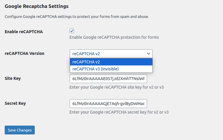 Add Google reCAPTCHA for Extra Protection