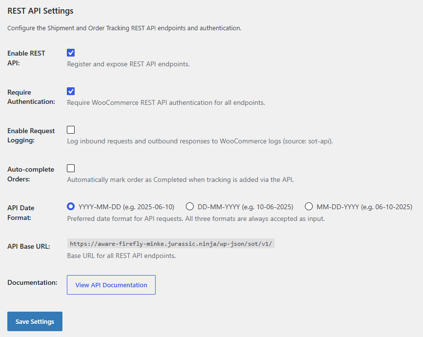 Add Tracking Through the REST API