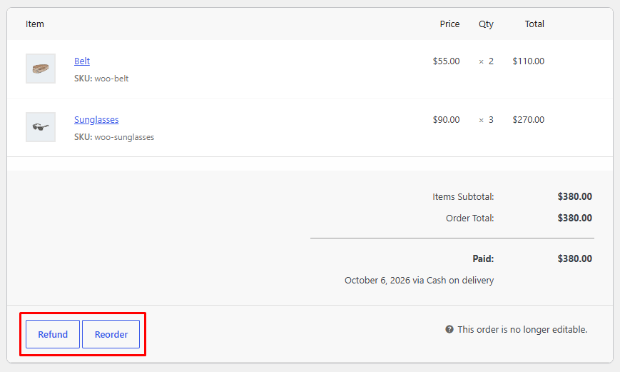 Create Repeat Orders for Customers from the Admin