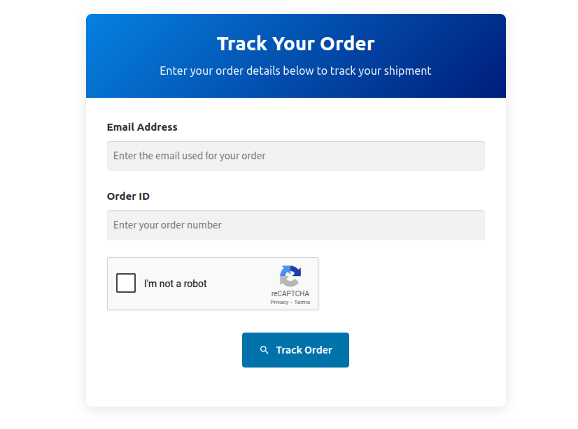 Create an Order Tracking Page With a Shortcode