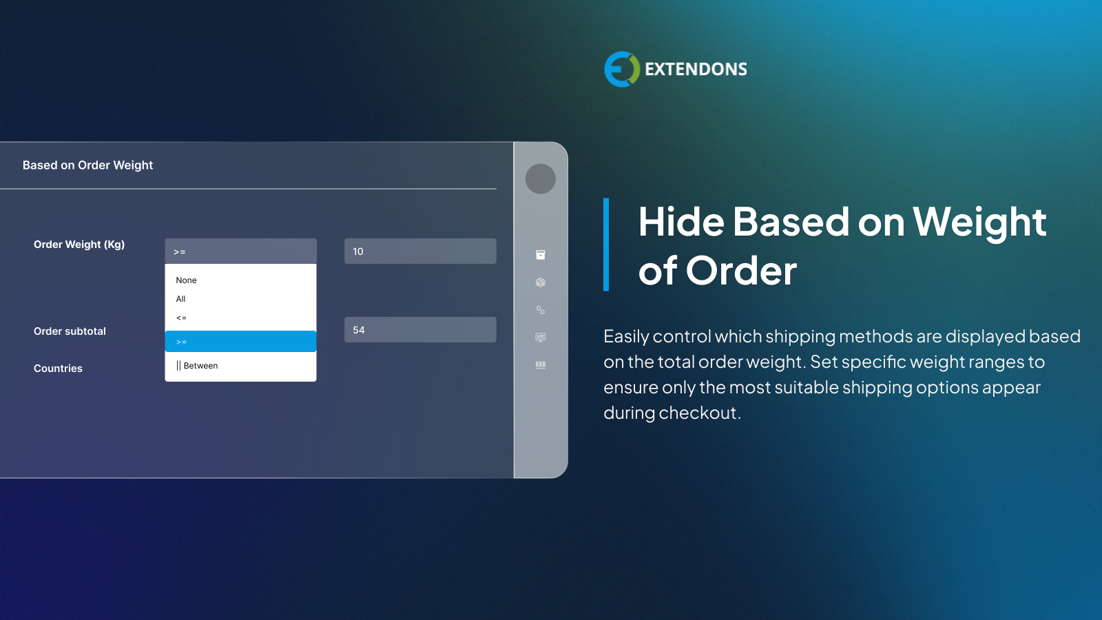 Hide Shipping Method for WooCommerce