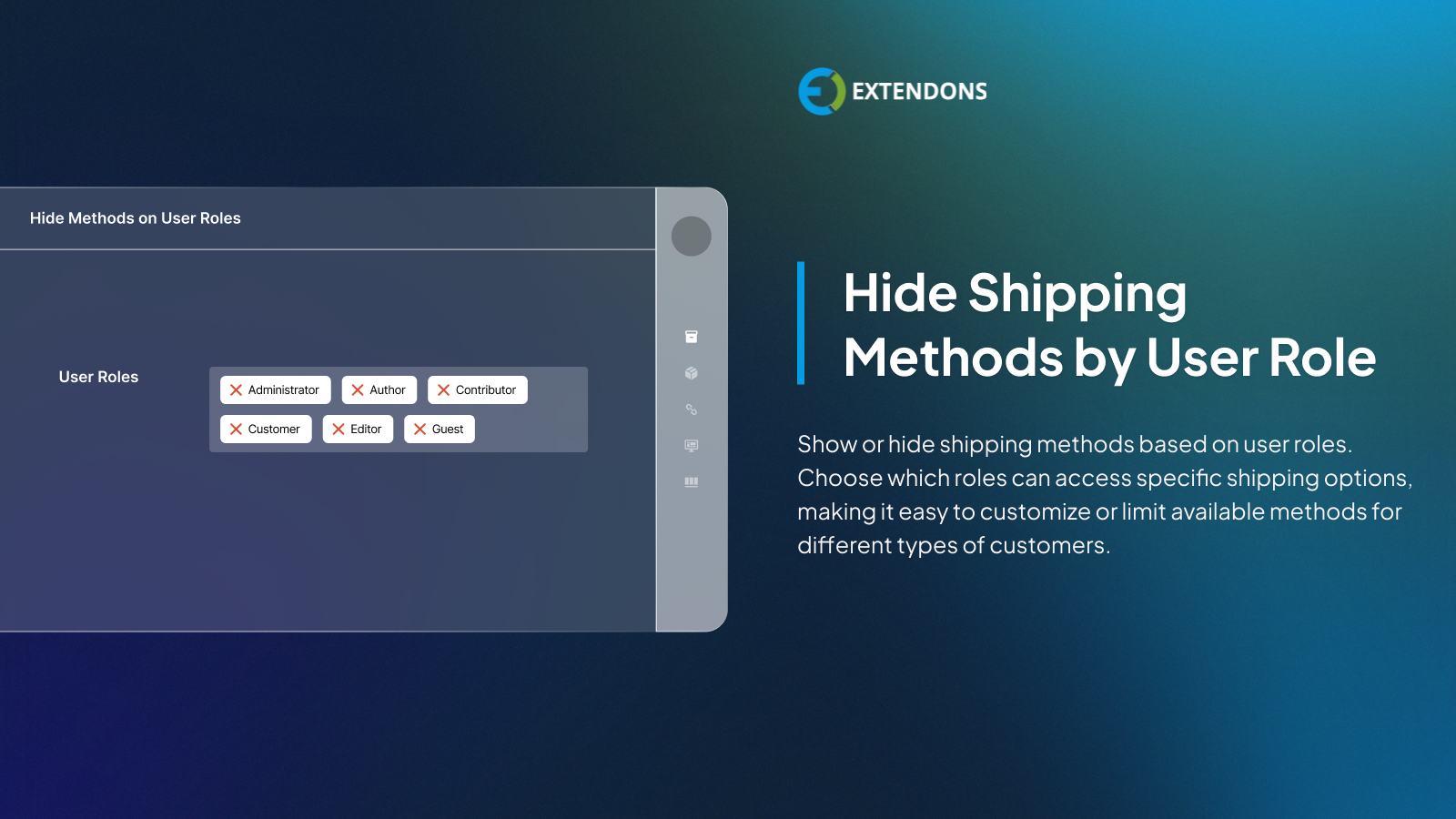 Hide Shipping Method for WooCommerce