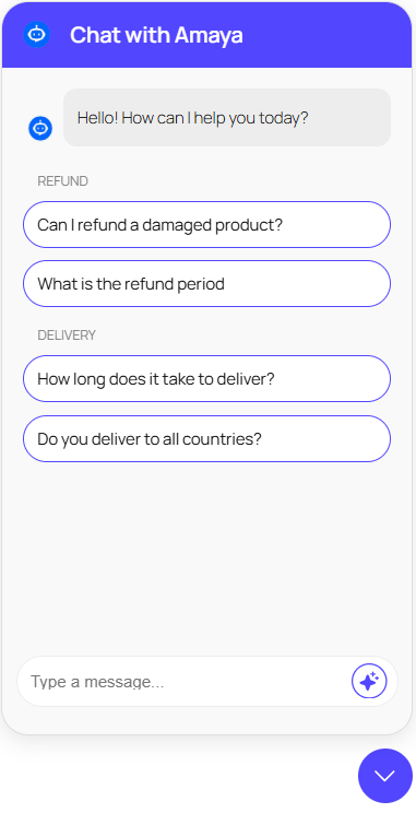 Amaya chat box