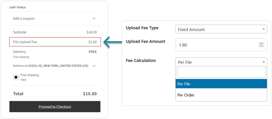 Charge Fees for WooCommerce Upload Files