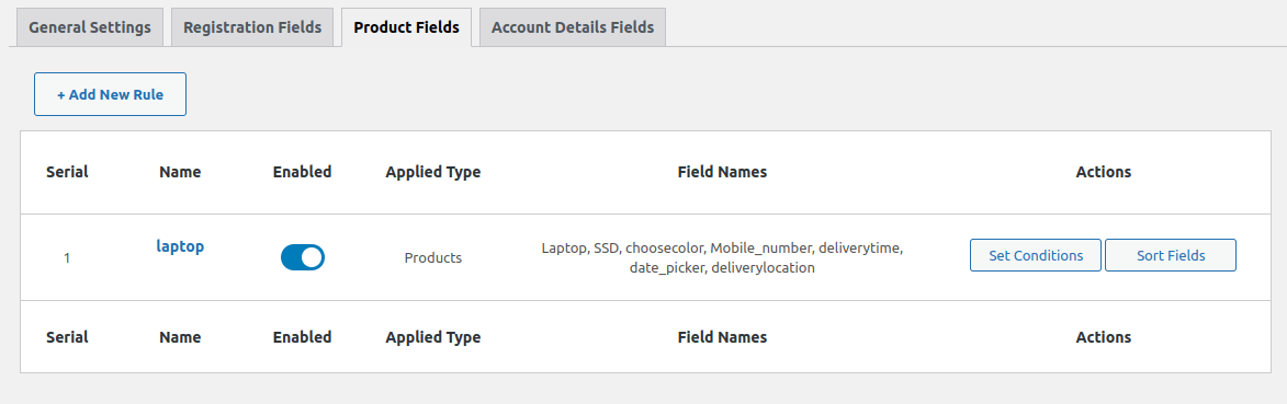 Custom Fields Manager Documentation - WooCommerce