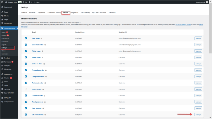 woocommerce generate QR code for event tickets plugin