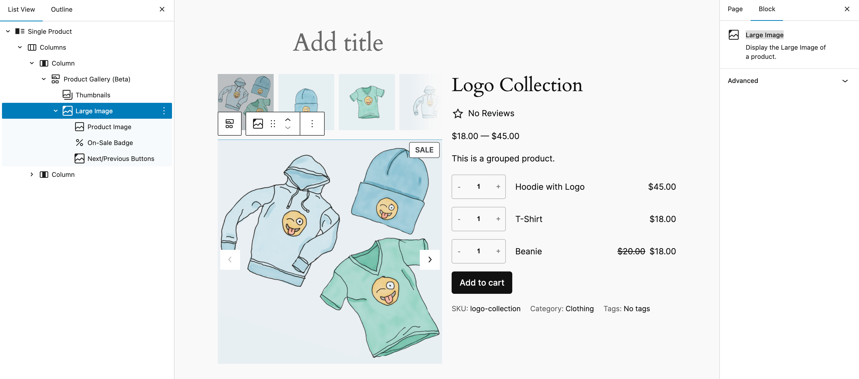 Product Gallery Block Documentation - WooCommerce