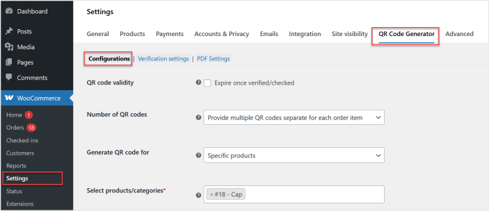 woocommerce generate QR code for event tickets plugin
