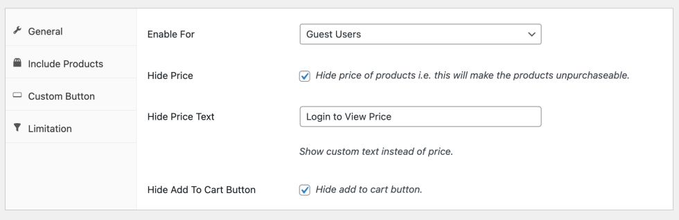 WooCommerce Hide Price