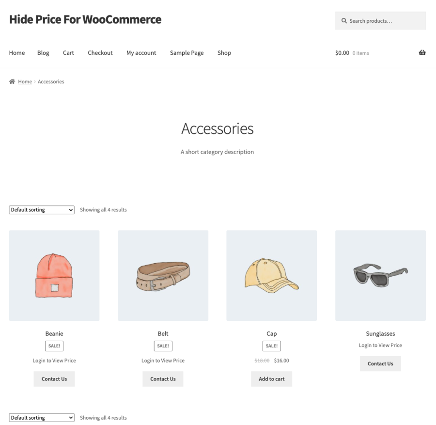 WooCommerce Hide Price