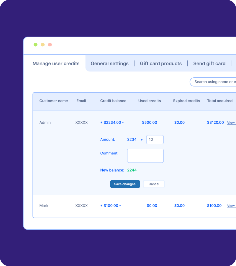 Manage Store Credits of Your Customers 