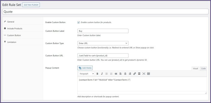 Hide Price & Show Custom Button for WooCommerce - button