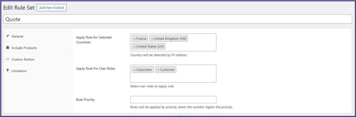 Hide Price & Show Custom Button for WooCommerce - limitation