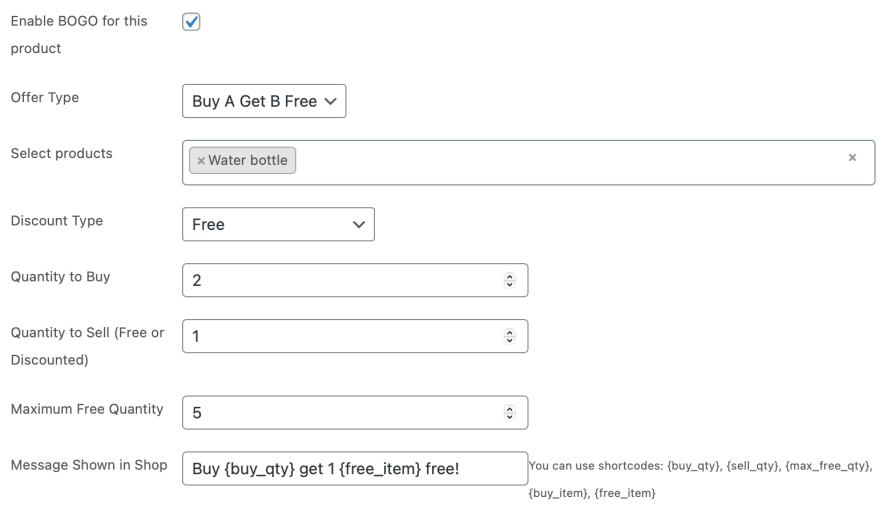 buy one get one free woocommerce