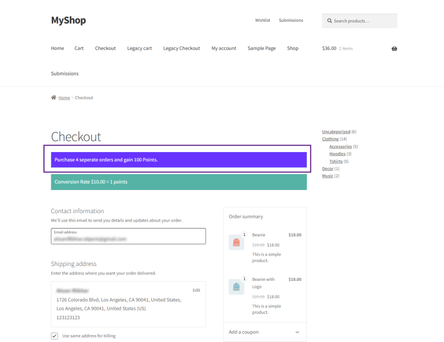 Flexible Points Assignment