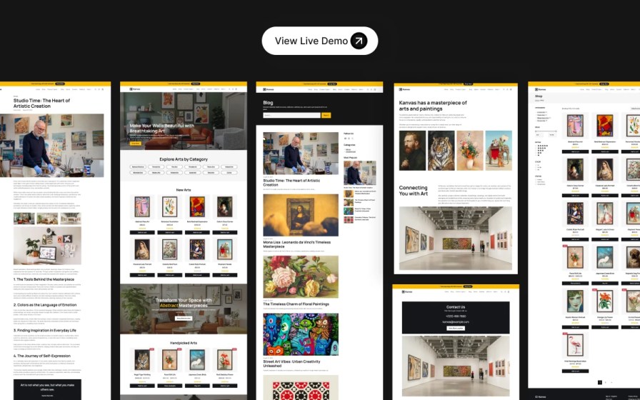 Kanvas all pages and block patterns collection