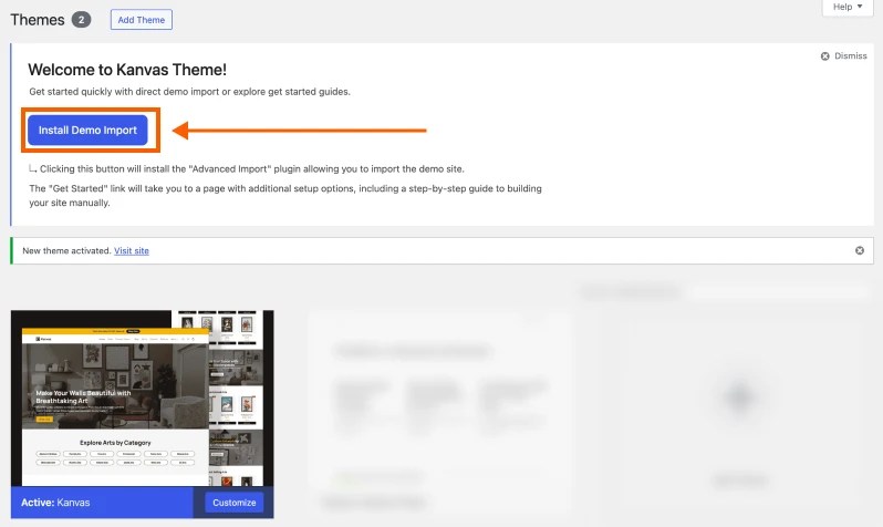 Install Demo Import Plugin