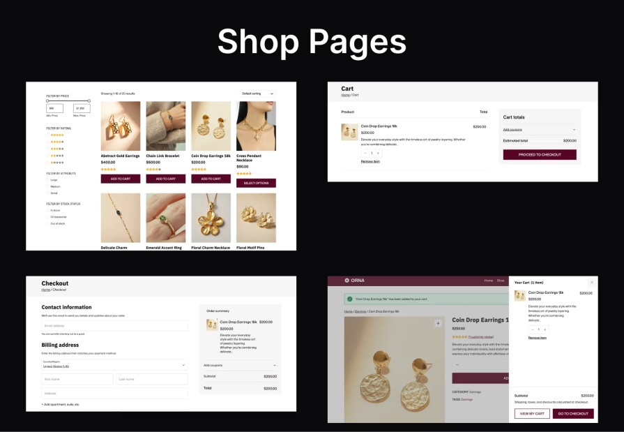 ORNA Shop Page