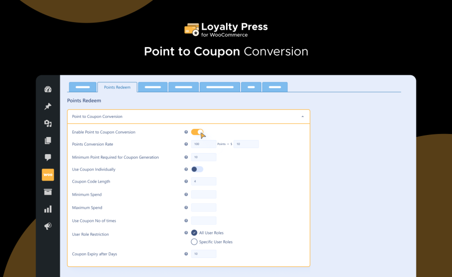 Points to Coupon