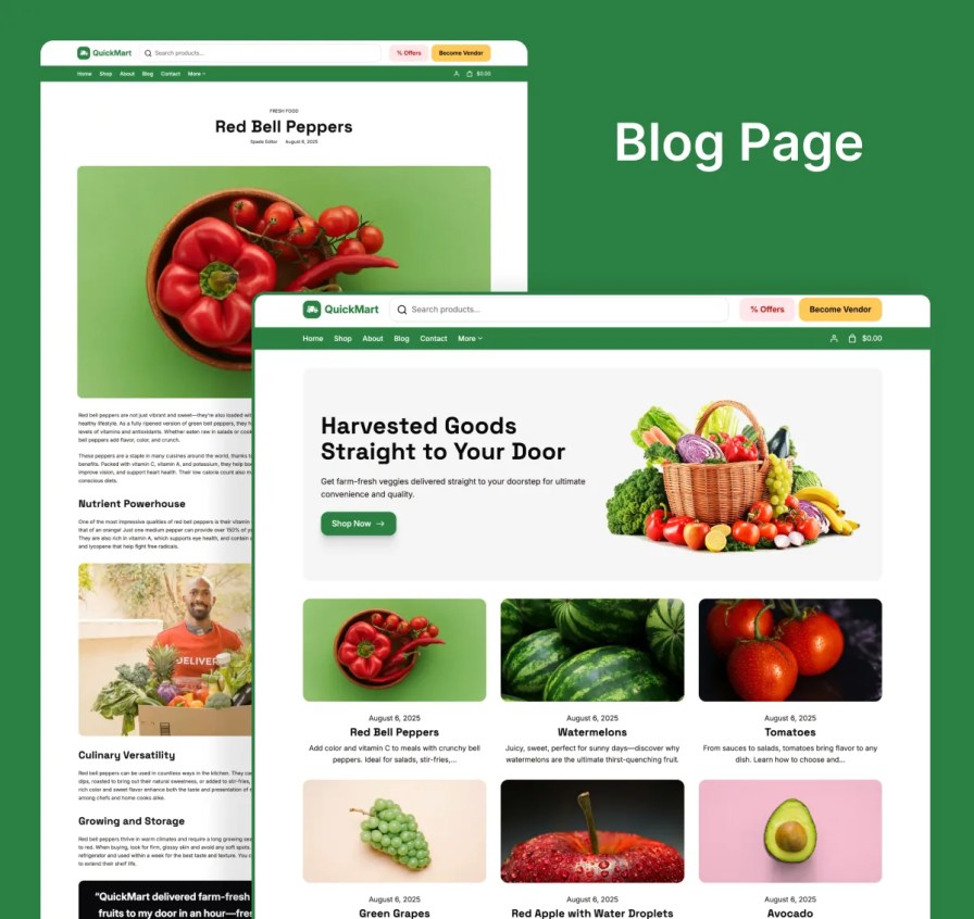QuickMart Blog Page