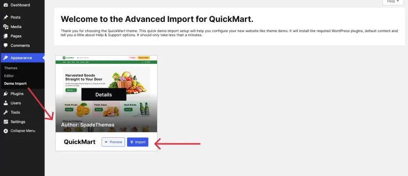 Import Demo
