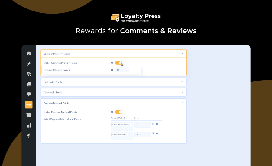 Rewards for Reviews & Comments